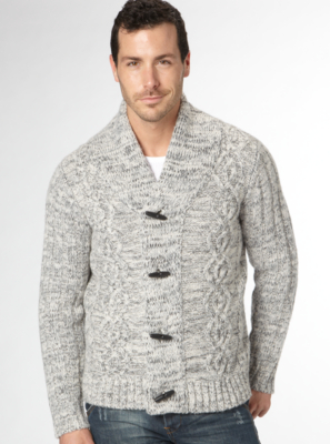 Cable Knit Toggle Cardigan
