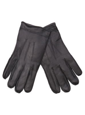 Black Leather Gloves