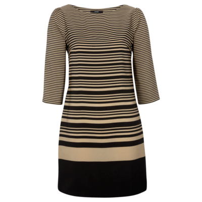 George Stripe Dress - Camel, Camel