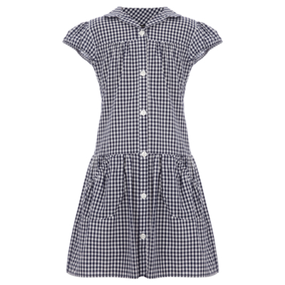 George Navy Gingham School Dress - Navy, Navy