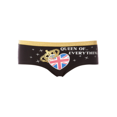 Asda George 'Queen Of Everything' Short Briefs - Black, Black
