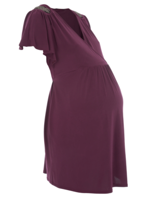 Embellished Maternity Dress