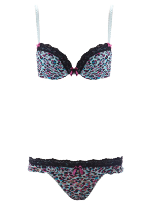 Animal Print Plunge Bra alternative view