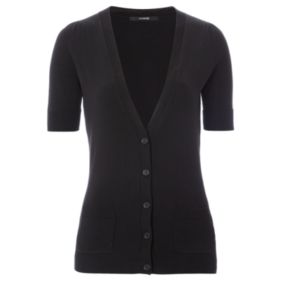 George Long Line Cardigan - Black, Black