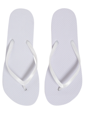 Basic Flip Flops - White alternative view