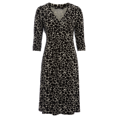 George Moda Printed Jersey Dress - Black, Black