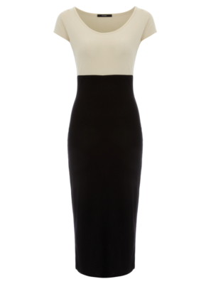 Colour Block Midi Dress