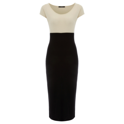 George Colour Block Midi Dress - Sandstone, Sandstone