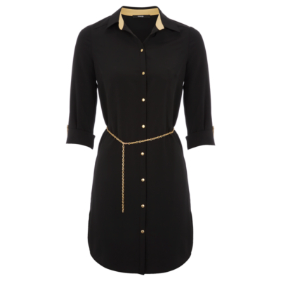 George Shirt Dress - Black, Black