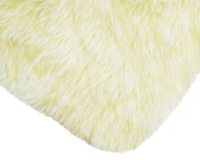 Homemaker Faux Fur Sheep Shape Rug 75 x 90cm Rugs & Door Mats