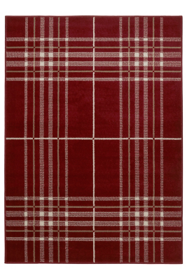 Homemaker Red Check Rug 80 x 150cm Rugs & Door Mats at ASDA