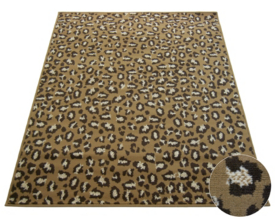 Homemaker Leopard Pattern Rug 120 x 170cm Rugs & Door Mats at ASDA