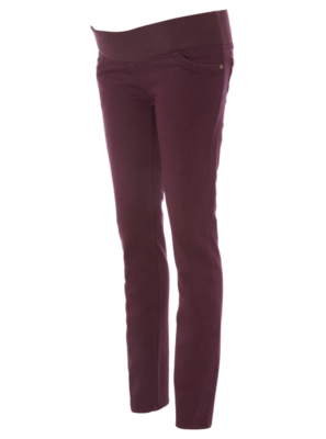 Maternity Skinny Jeans - Plum alternative view