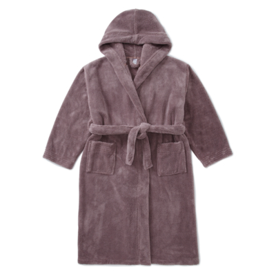 George Hooded Dressing Gown - Chocolate