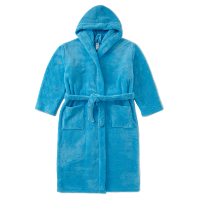 George Super Soft Hooded Dressing Gown - Turquoise