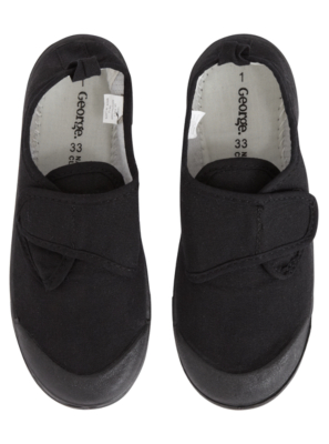 Black Plimsolls alternative view