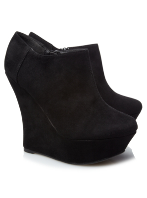 asda black wedges