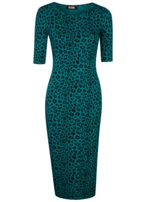 george leopard print dress