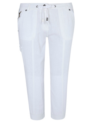 Cropped Linen Trousers | Women | George at ASDA