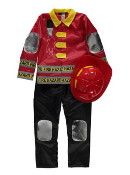 fire man fancy dress costume
