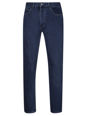 Straight Cut Dark Wash Jeans
