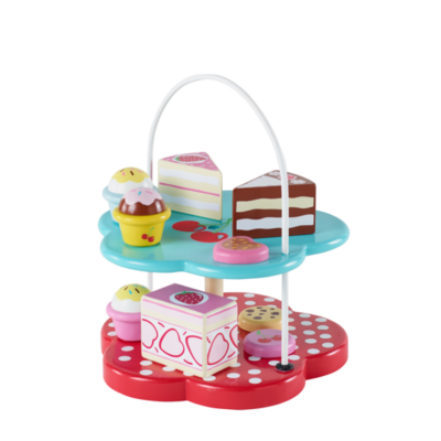 Home Wooden Cake Stand Wooden Toys at ASDA