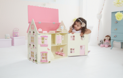 asda wooden dolls house bundle