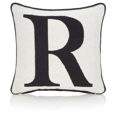 Home Letter R Cushion 30x30cm Cushions at ASDA