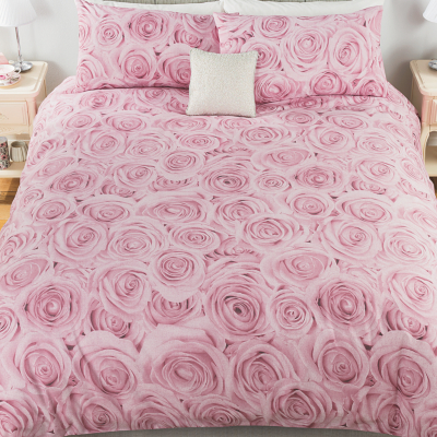 Home Photographic Rose Duvet Set Bedding at ASDA