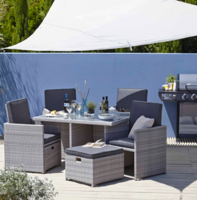 Borneo 9 Piece Cube Dining Set | Home & Garden | George at ASDA