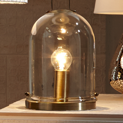 Home Bell Jar Lamp Lighting at ASDA