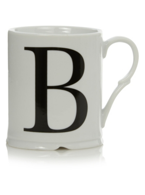 George Home Letter B Mug | Cups & Mugs | ASDA Direct