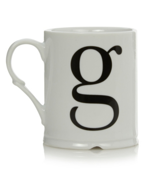 Home Letter G Mug Cups & Mugs at ASDA