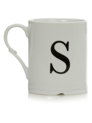 Home Letter S Mug Cups & Mugs at ASDA