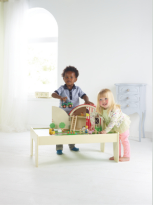 Home Wooden Farm and Play Table Bundle Wooden Toys at