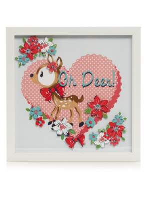 Home Oh Deer! 3D Wall Art Bedroom Accessories at ASDA