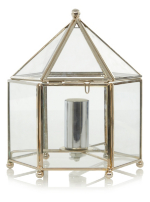 Home Glass Table Lamp Lighting ASDA direct