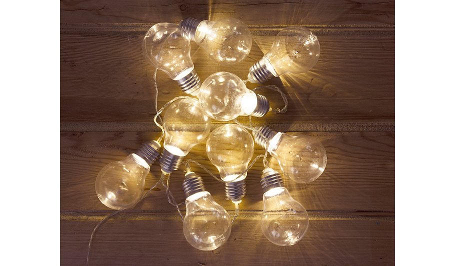 George Home Bulb String Lights Lighting George at ASDA