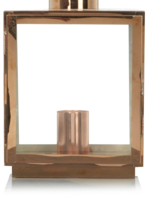 Home Copper Effect Lantern Lamp Lighting at ASDA