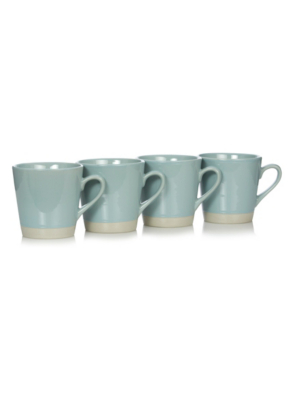 Home Duck Egg Blue Mugs Set of 4 Home & Garden at ASDA