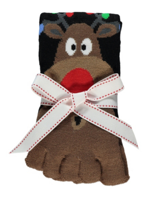 Christmas Reindeer Toe Socks | Women | George at ASDA