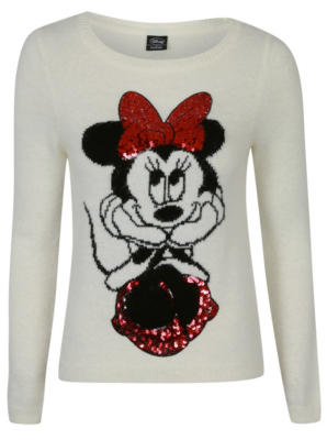 ladies minnie mouse jumper