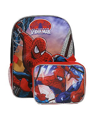 奇蹟蜘蛛俠背包和午餐盒