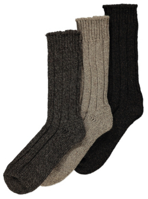 3 Pack Heavy Duty Socks | Men | George at ASDA