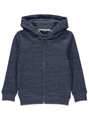 asda black zip up hoodie