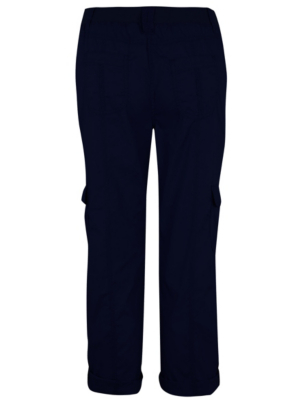 asda womens navy trousers