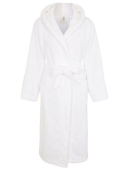 Hooded Fleece Dressing Gown | Women | George at ASDA