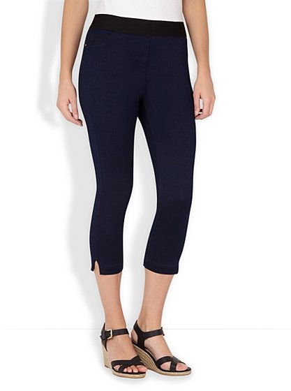 Dark Wash Cropped Jeggings | Women | George at ASDA
