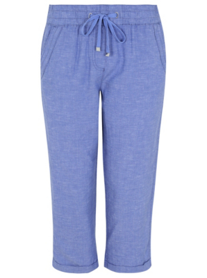 Cropped Linen Trousers | Women | George at ASDA