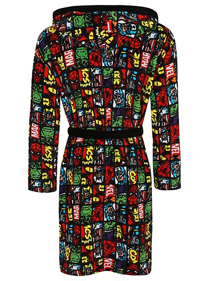 Marvel Comics Hooded Dressing Gown | Men | George at ASDA